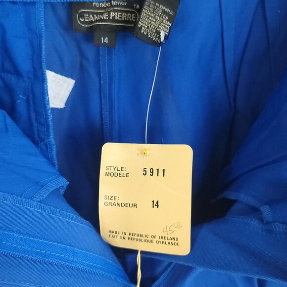 Vtg Renee Tener Jeanne Pierre Pants Women's 14 Blue Casual Distressed - Picture 9 of 9